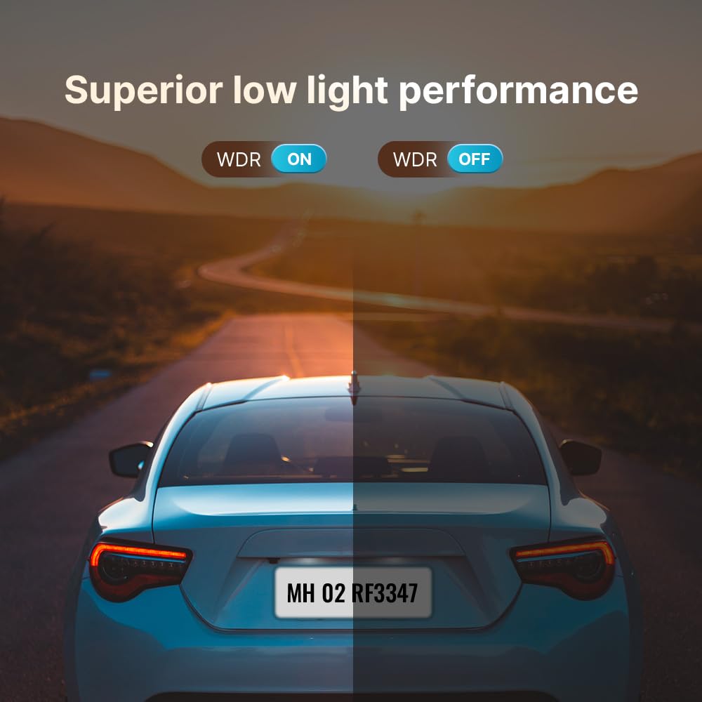 Qubo Car Dashcam Prox by Hero Group | 3MP 1296P FHD+ Camera | NightPulse Vision