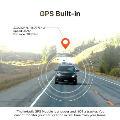 Qubo Car Dashcam Prox by Hero Group | 3MP 1296P FHD+ Camera | NightPulse Vision