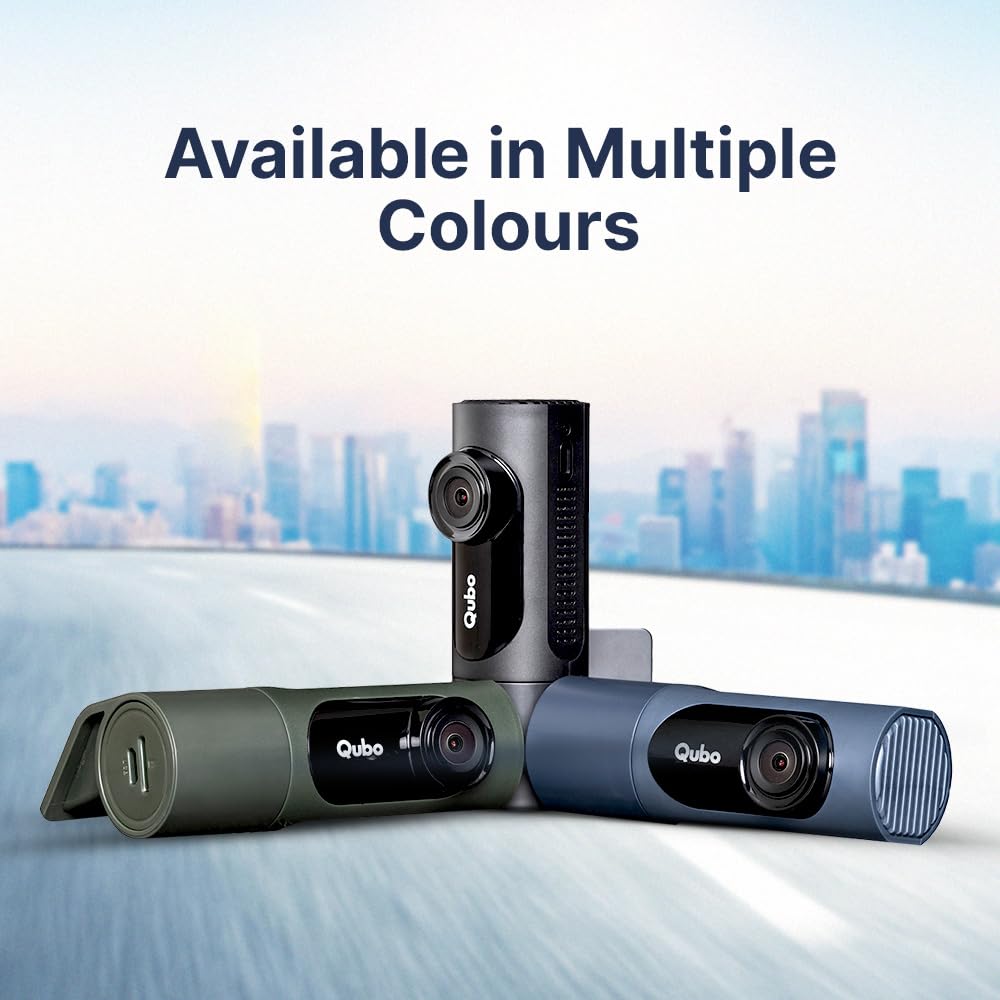 Qubo Car Dashcam Prox by Hero Group | 3MP 1296P FHD+ Camera | NightPulse Vision