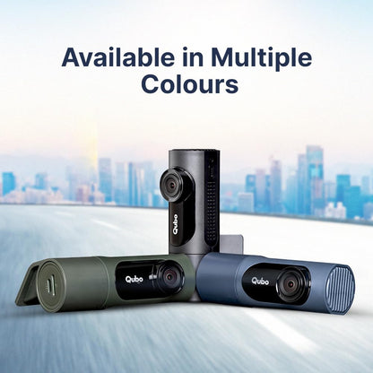 Qubo Car Dashcam Prox by Hero Group | 3MP 1296P FHD+ Camera | NightPulse Vision