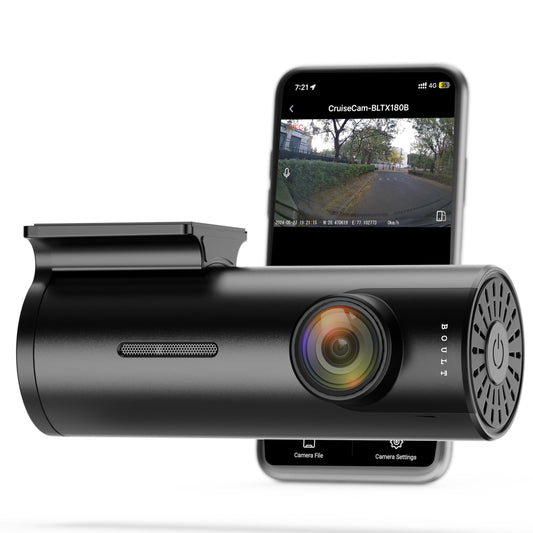 Boult Cruisecam X1 Dash Camera for Car | 1080p HD Recording | 170° Ultra-Wide Angle | 360° Rotation